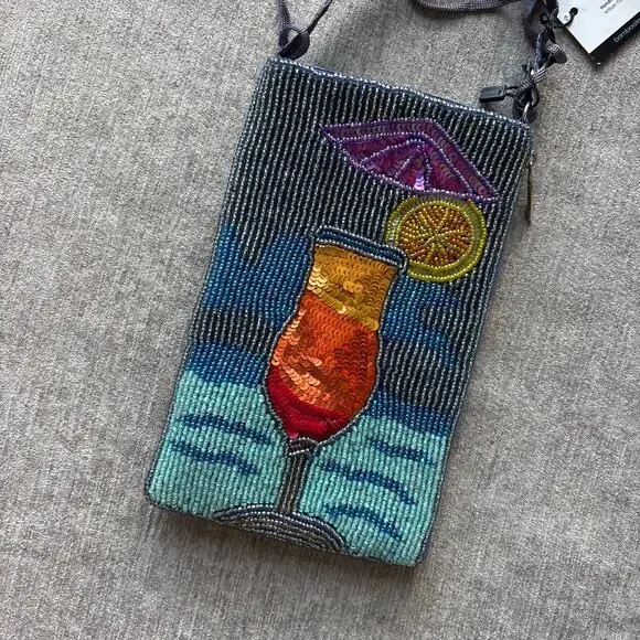 NWT Bamboo Trading Company Beaded Club Bag - Picture 2 of 7